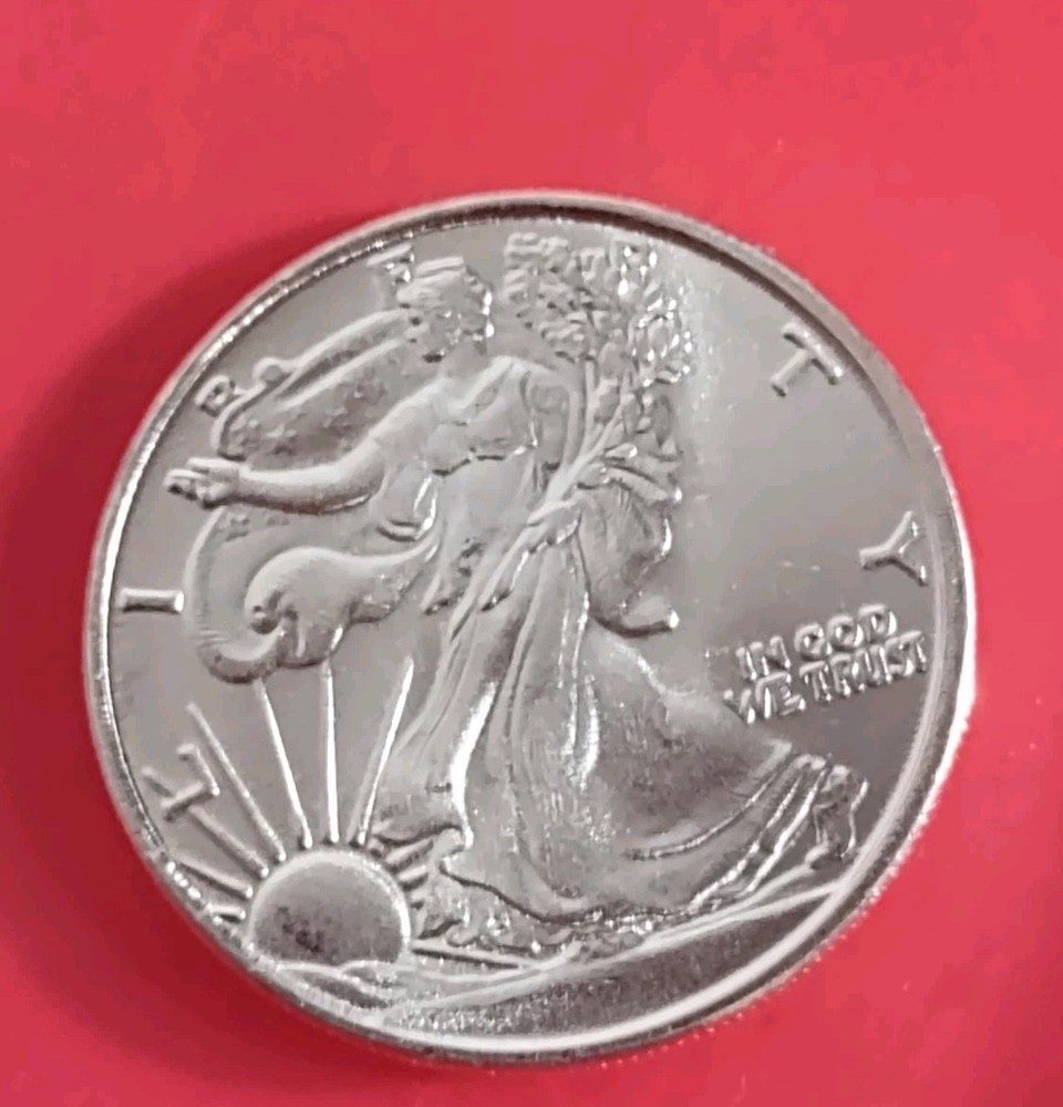 1 ~ 1/10 troy oz. Liberty/ Eagle Round Bullion .999 Fine Silver •  - 3.15 Grams
