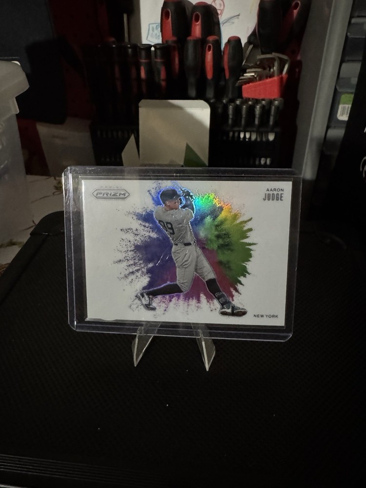 Panini 2025 Prizm Color Blast Aaron Judge New York #7 Baseball Insert Card