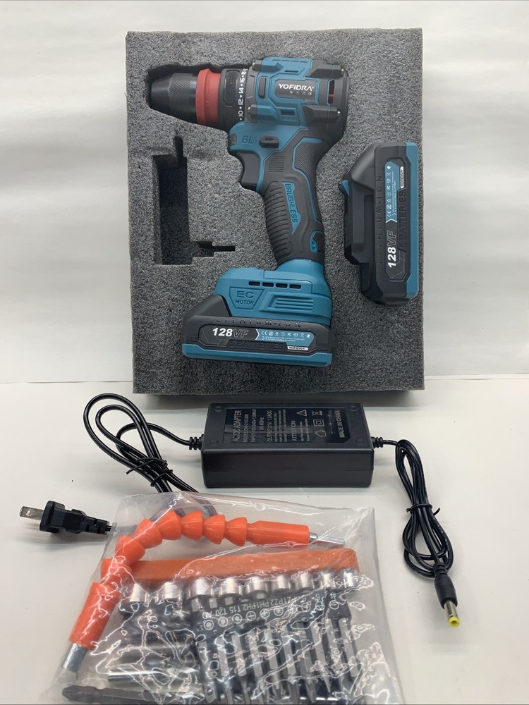 Yofidra 10mm 7500mha 18 Volt Power Drill With Lithium Battery Quick Charge
