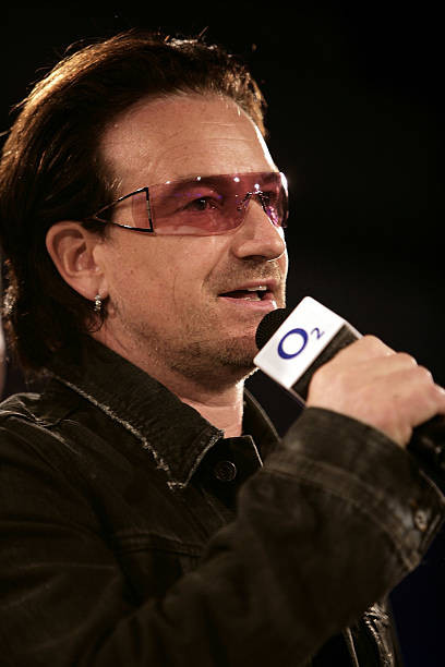 Bono accepts the O2 Silver Clef Lifetime Achieve Award for U2 Nord- Old Photo 10