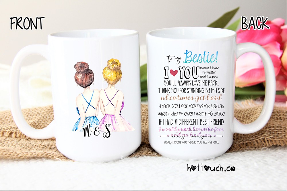 Bestie Mug Gift For Bestie Funny Best Friend Mug Custom Name Mug You're My
