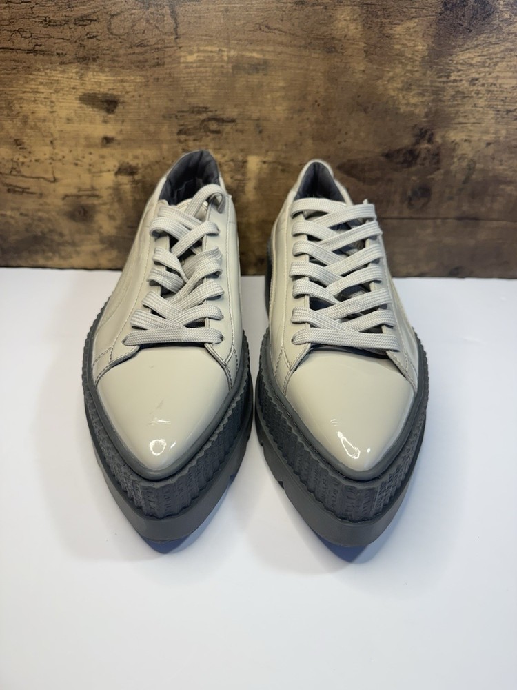 Puma X Fenty Rihanna Pointy Creeper Patent  Dove Gray Women's Size 10