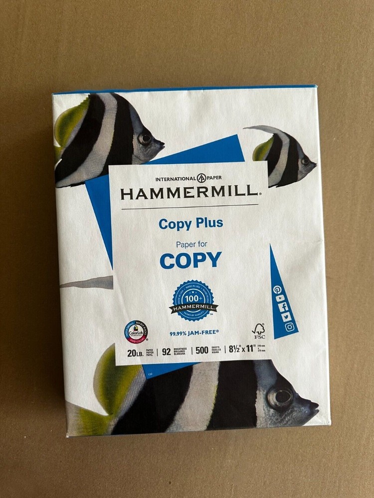 Hammermill Copy Plus Paper, Letter (8.5