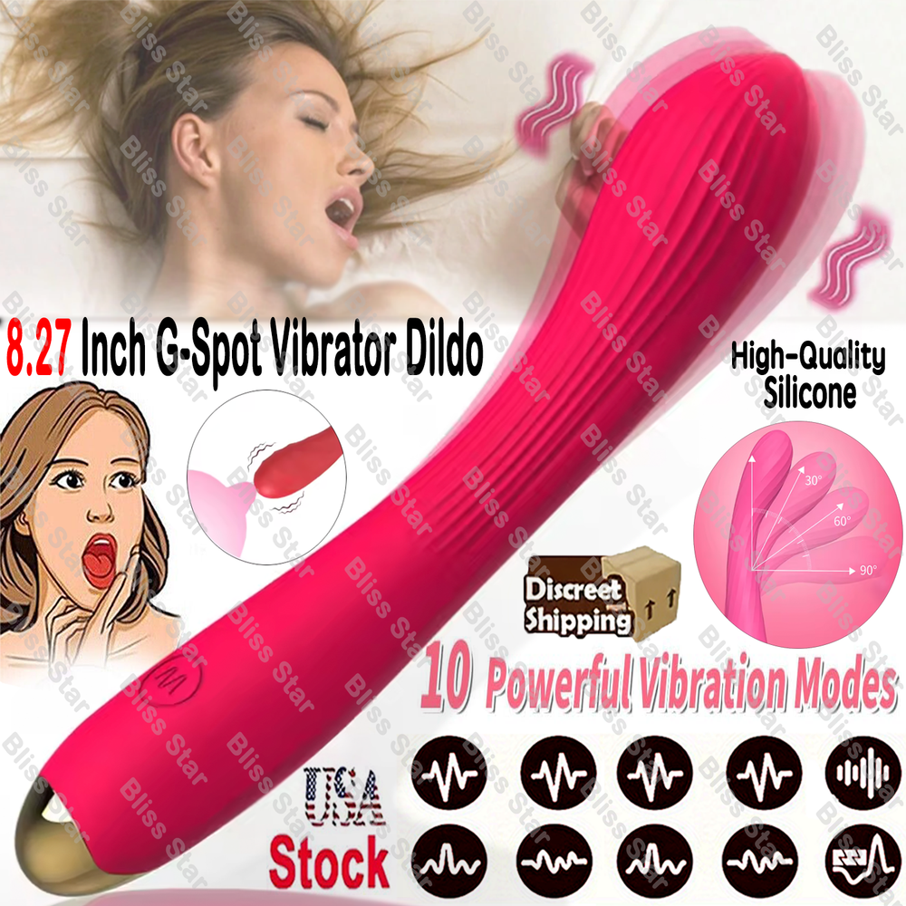 Orgasm-Vibrator-Clit-G-Spot-Dildo-Massager-Rechargeable-Anal Sex Toys for Women