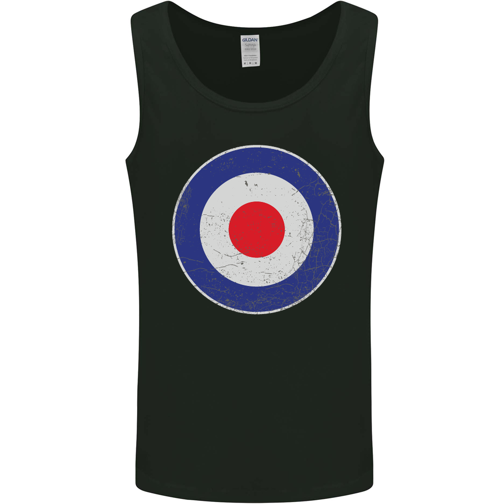 MOD Logo Scooter Biker RAF Royal Air Force Mens Vest Tank Top