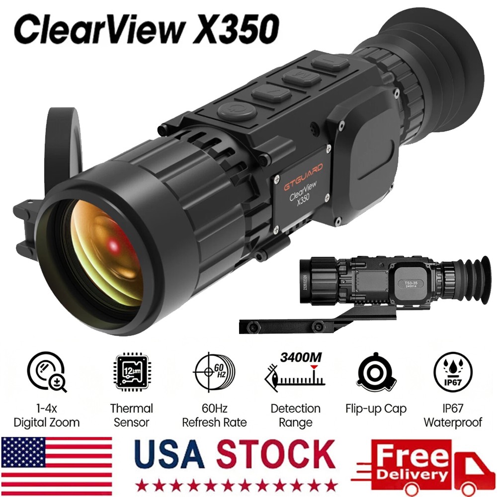 X350 Thermal Imaging Scope 35mm 384x288 12um Thermal Monocular Scope for Hunting