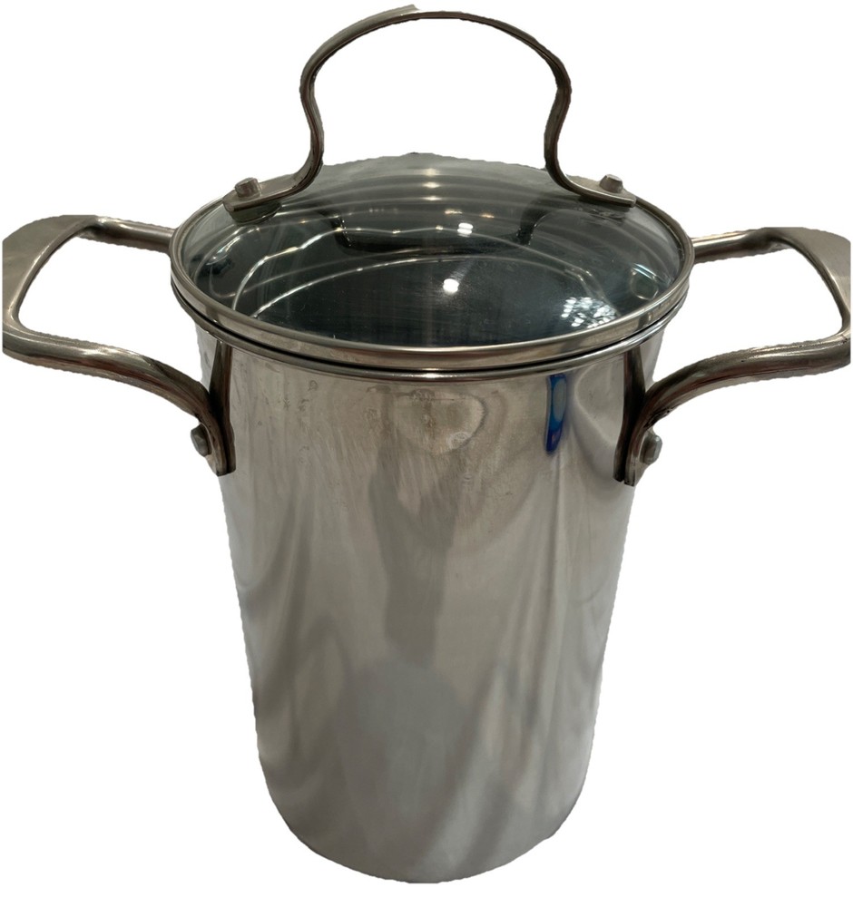 Denmark Tools For Cooks 3 Qt Pot Stainless Basket Pasta Steamer Insert & Lid