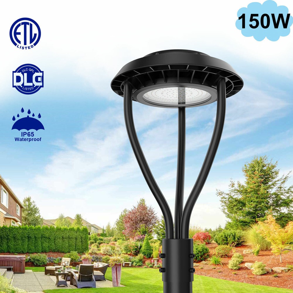150W IP65 Waterproof LED Post Top Light for Outdoor Garden and Street Areas