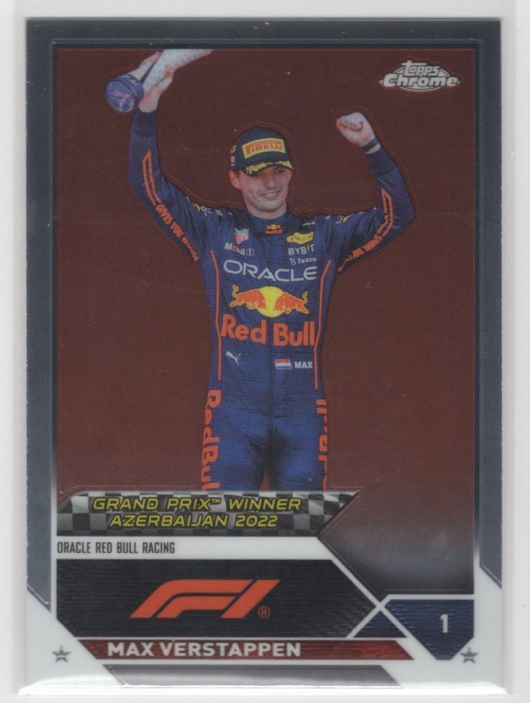 2023 Topps Chrome Formula 1 Max Verstappen Oracle Red Bull Racing #151