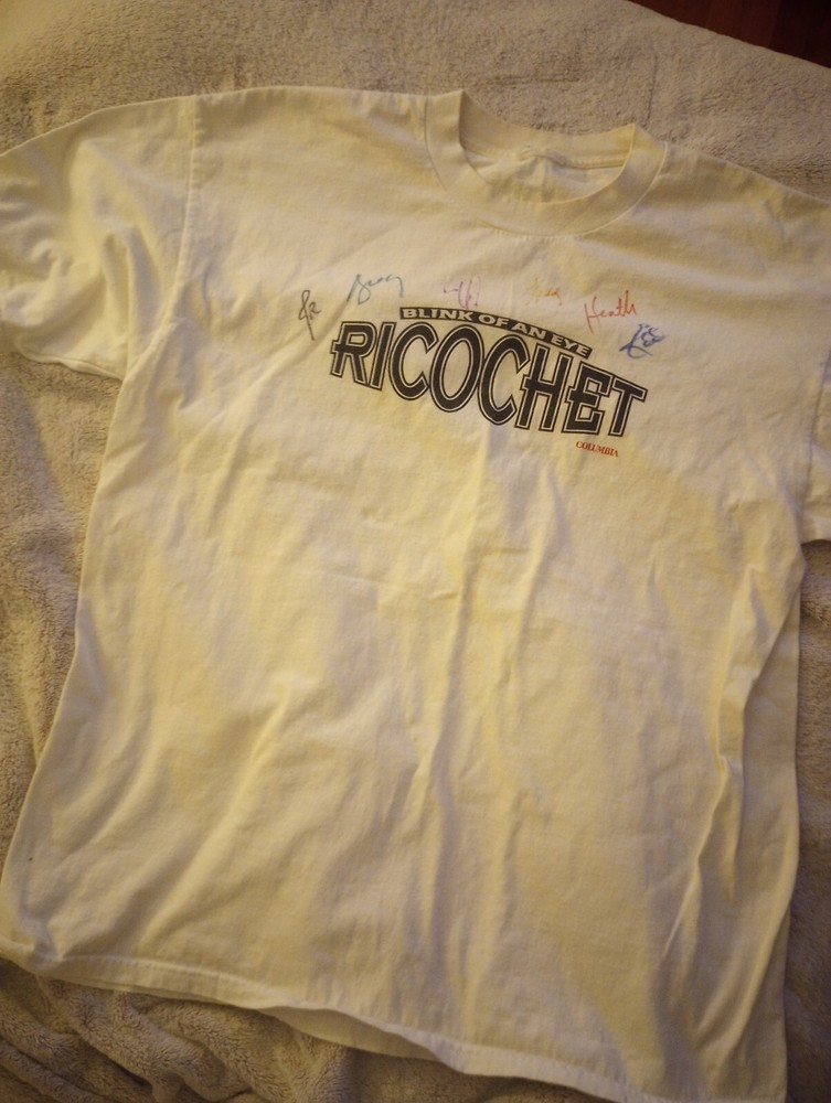 Blink Of An Eye Ricochet Band Tee Signed
