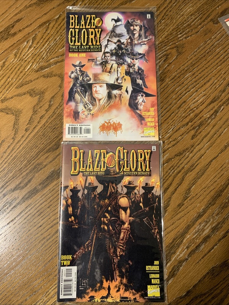Blaze Of Glory Last Ride Of The Western Heroes TPB 2002 1st Print Books 1&2