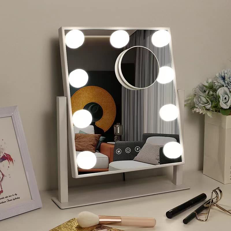 Hollywood Vanity Mirror with LED Lights and 3 Adjustable Color Modes