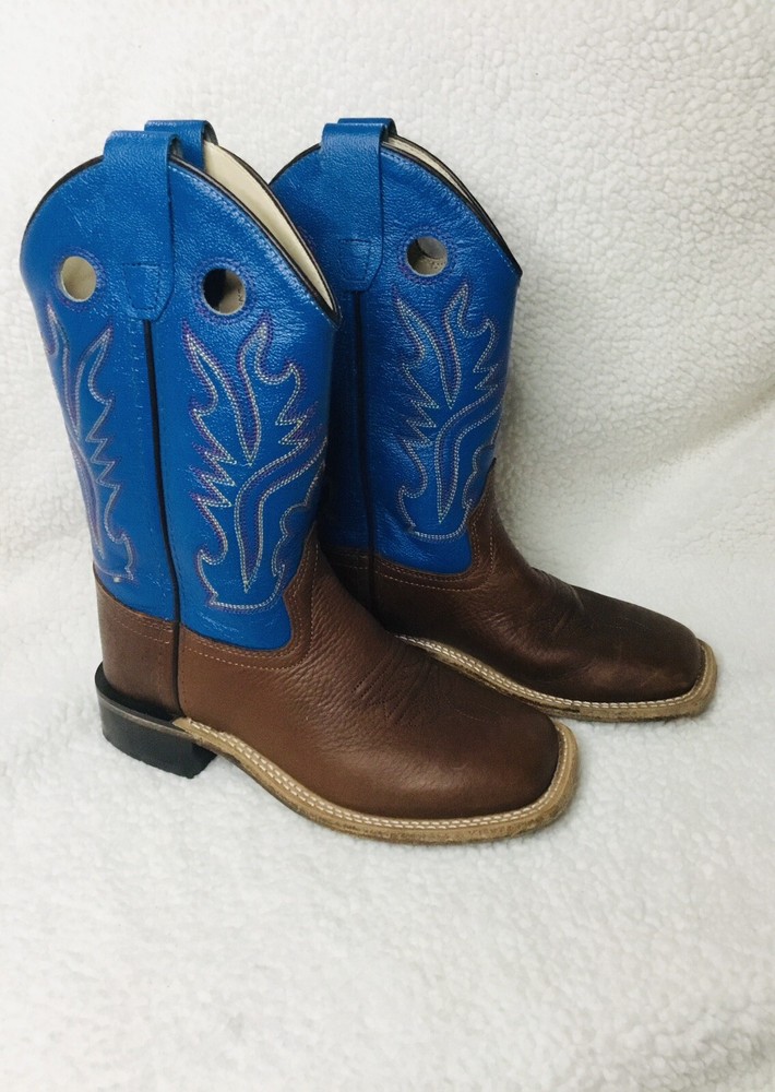 Cody James 1.0-D Thunder Wester Boots Blue Brown Leather Cowboy Boots