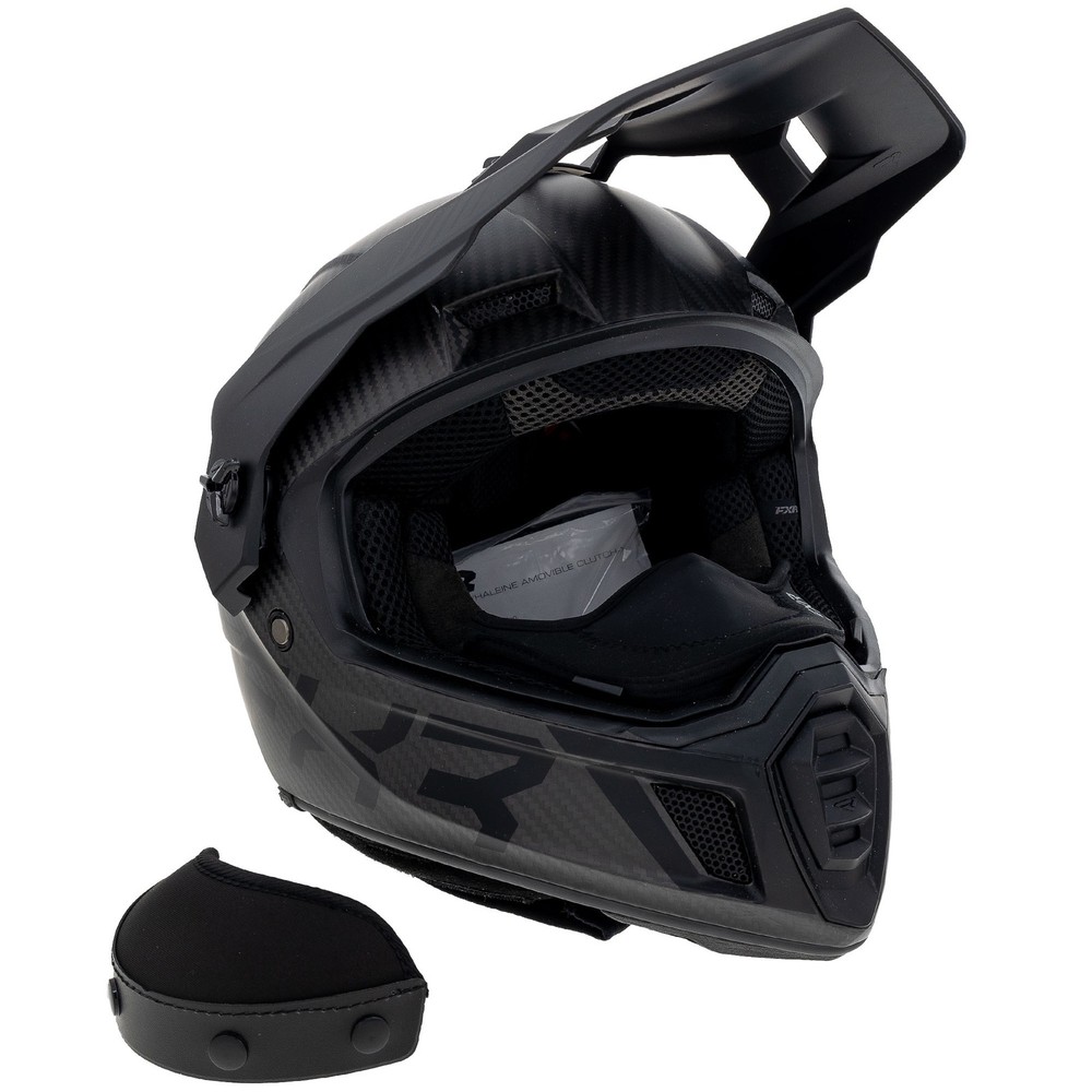 FXR Clutch X Pro Carbon Fiber Snowmobile Helmet SDP989 Used