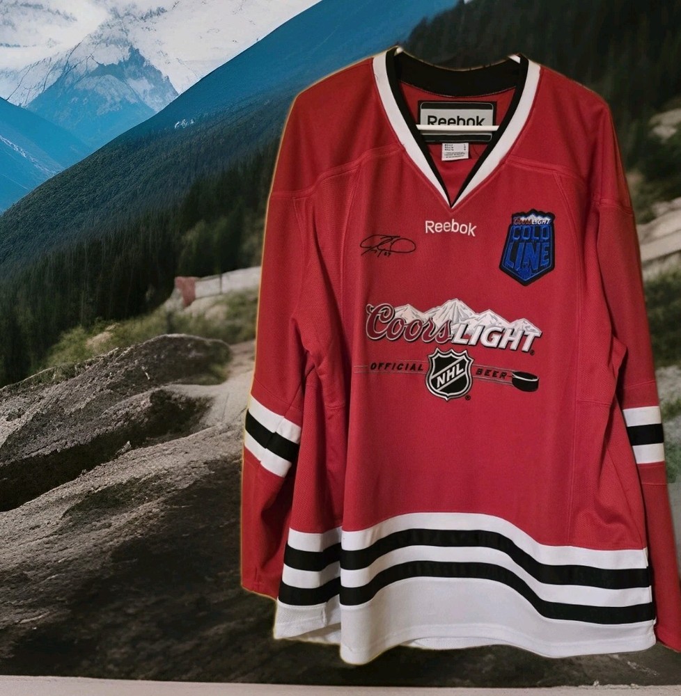 2014 Jeremy Roenick Reebok NHL Hockey Jersey Coors Light Large NWOT Vintage