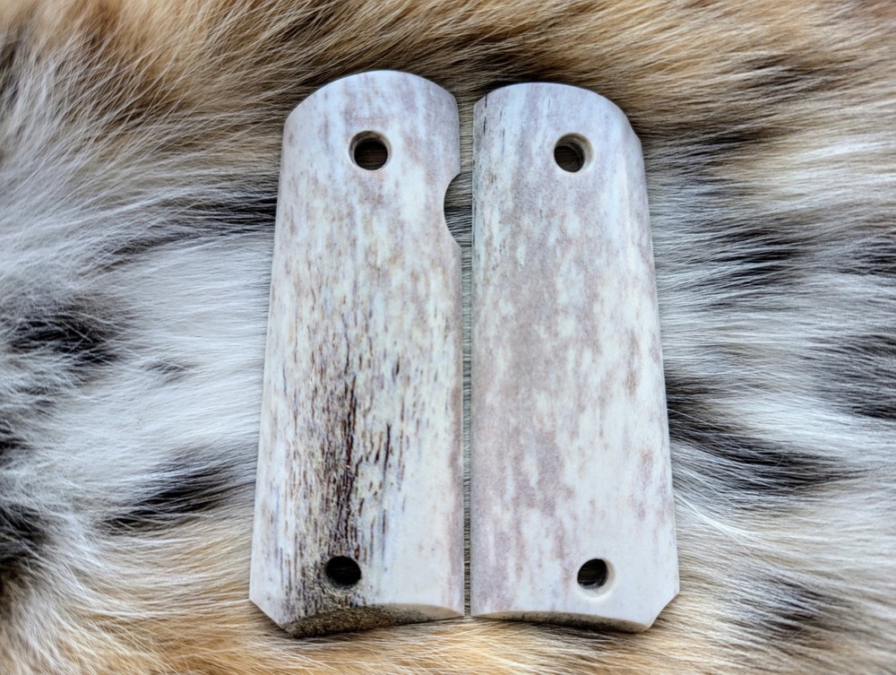 1911 Grips Colt Rock Island Full Size Elk Antler Stag Custom Handmade in USA