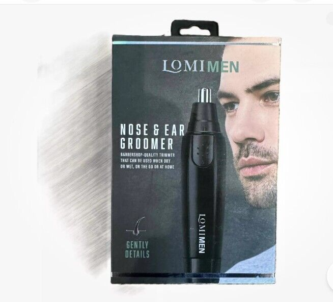 Lomimen Waterproof Nose & Ear Trimmer for Travel - Barbershop Quality