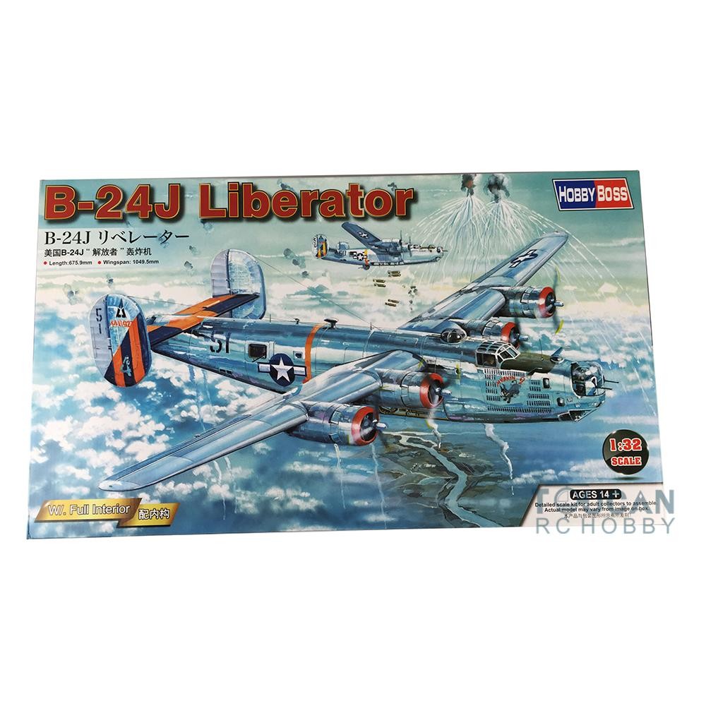 Flash Sale Trumpeter 1:32 Craft Kit US B-24j Liberator Bomber Airplane 83211-image