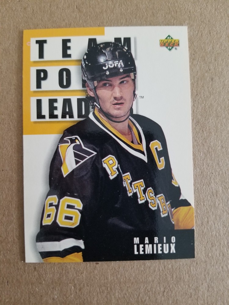 Mario Lemieux 1993-94 Upper Deck #301 Pittsburgh Penguins HOF Hockey Card
