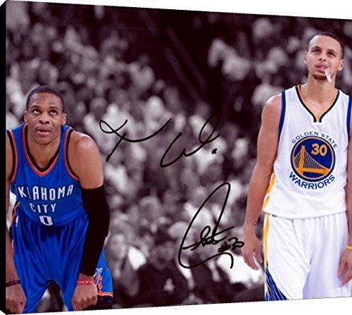 Floating Canvas Wall Art: Stephen Curry, Michael Westbrook - Warriors -