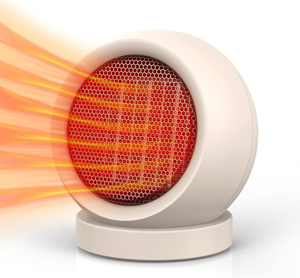 Space Heater,Ptc Ceramic/Portable Electric Desktop Heater High Output Fan for Ho