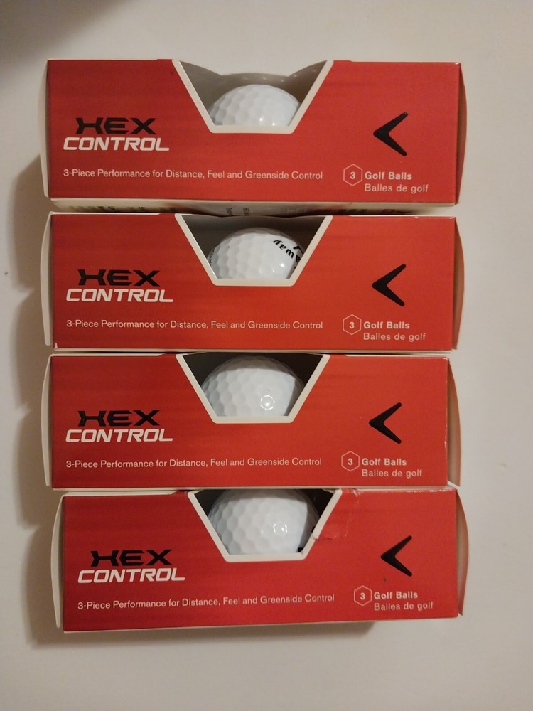 4 New Callaway Hex Control Golf Balls 4-Pack