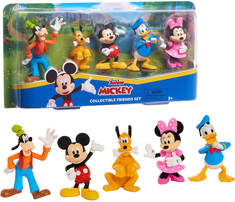 Mickey Mouse 5-Piece Collectible Figure Set for Kids Ages 3 and Up