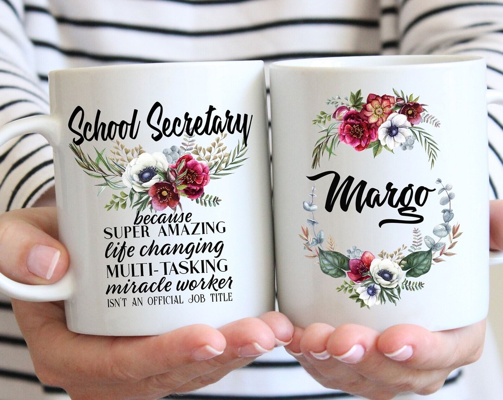 Personalized School Secretary Gift For Women Lteacher Office Gifts L Thank You