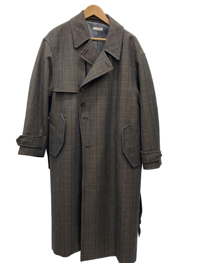 Lidnm Trench Coat/M/Wool/Brw/Check/Lm21Aw01356-39-02  2274