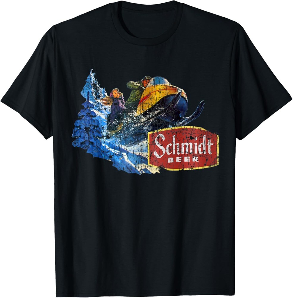 Schmidt Beer Snowmobile T-Shirt Hoodie