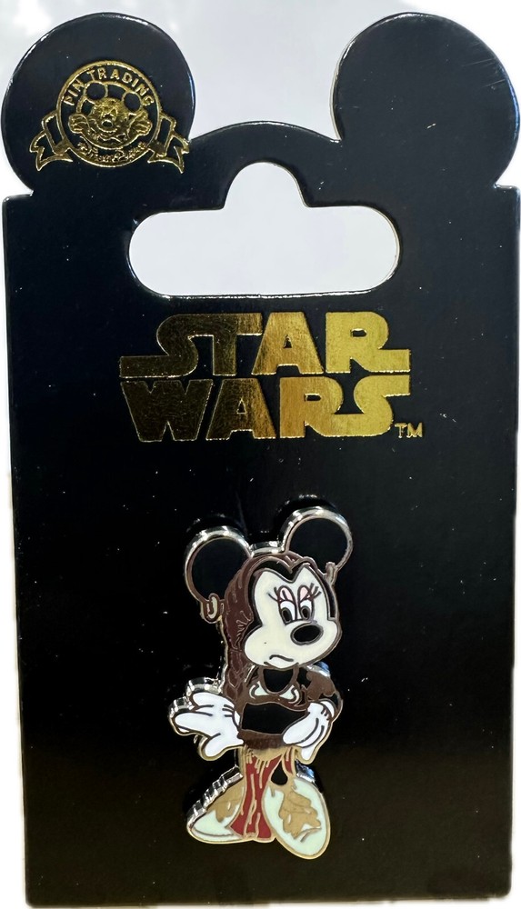 Disneyland Star Wars Minnie Mouse Leia Trading Pin New