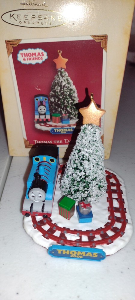 2005 Hallmark Thomas the Tank Engine Christmas Train Ornament 3 Inches Tall