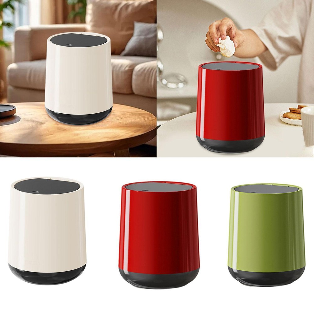Countertop Trash Can Decor Mini Desktop Trash Can for Office Kitchen Dresser