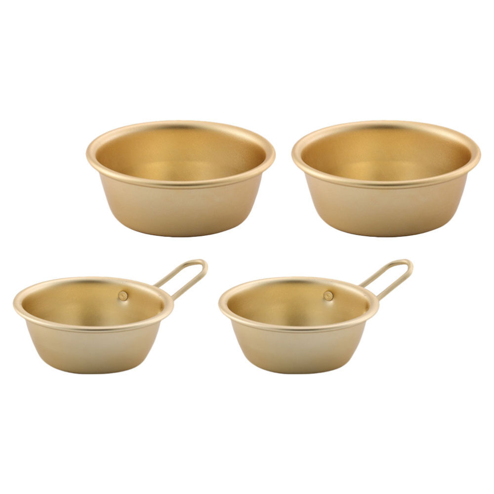 4-Piece Rice Wine Bowls with Handles for Thanksgiving Serving