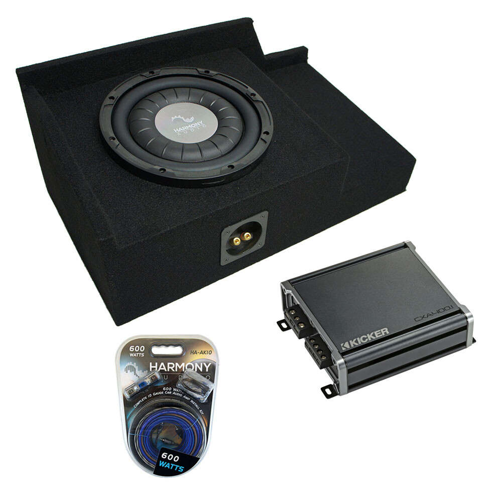 1999-2006 Chevy Silverado Extended Cab Single 12-Inch Subwoofer Box with CXA4001 Amp