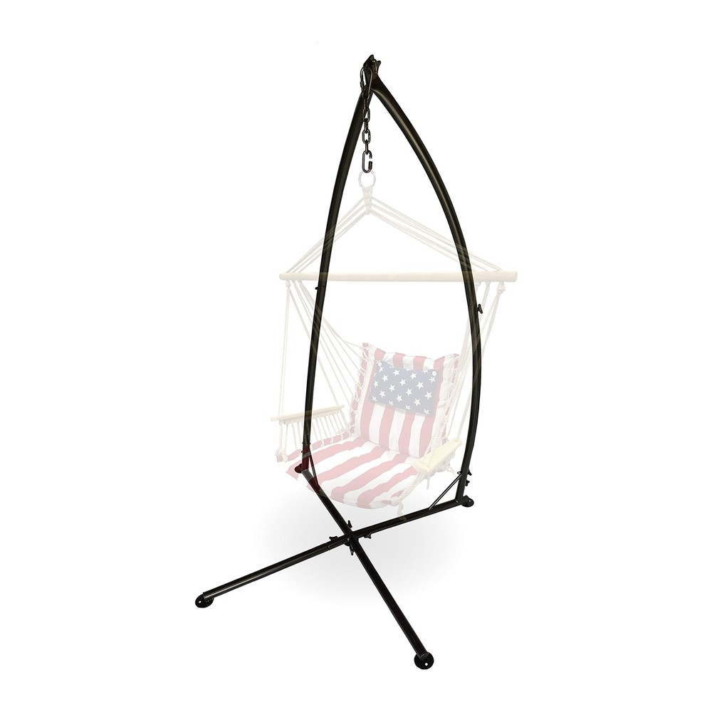 Backyard Expressions Hammock Swing Stand for Indoor/Outdoor, Heavy Duty Hangi...