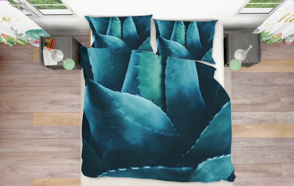 3D Green Succulent A002 Bed Pillowcases Quilt Duvet Cover Boris Draschoff Zoe