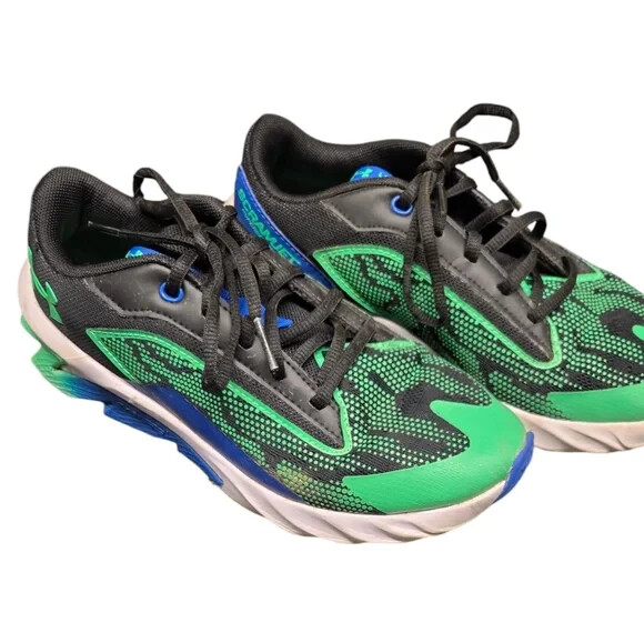 Under Armour Scramjet Supersonic Low Green/Black Youth Sneakers SZ Y5.5
