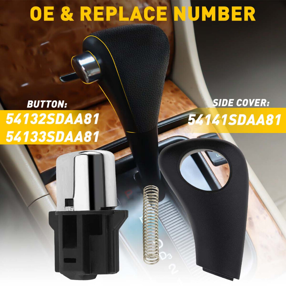 AUXITO Gear Shift Knob Shifter Lever Stick Handle For Honda Accord 2003-2005 New
