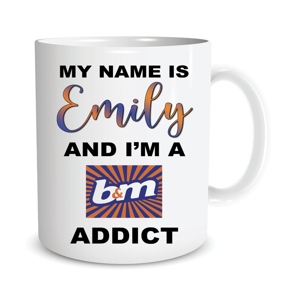 Addicted To Shopping Mug Custom Funny Personalised Shopping Obsessed Mug Gift