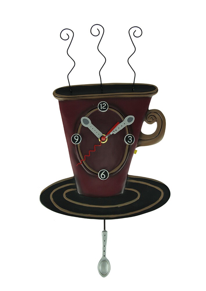 Allen Designs Cozy Cafe Pendulum Wall Clock