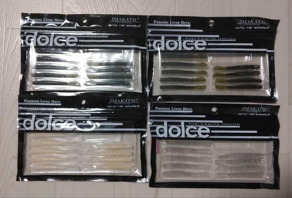 Fishing Lure Imakatsu Yuki Kamiya Dolce Stealth Shiner 3 Inch 4 Pack Set