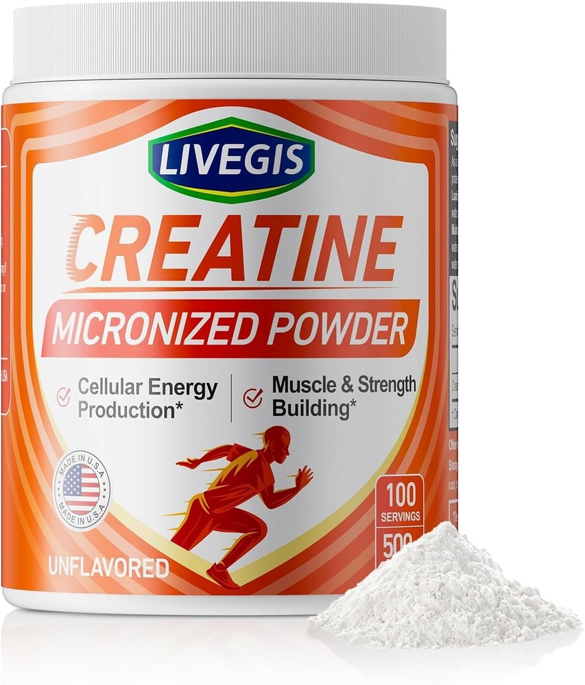 Keto-Friendly Creatine Monohydrate for Muscle Energy 100 Servings