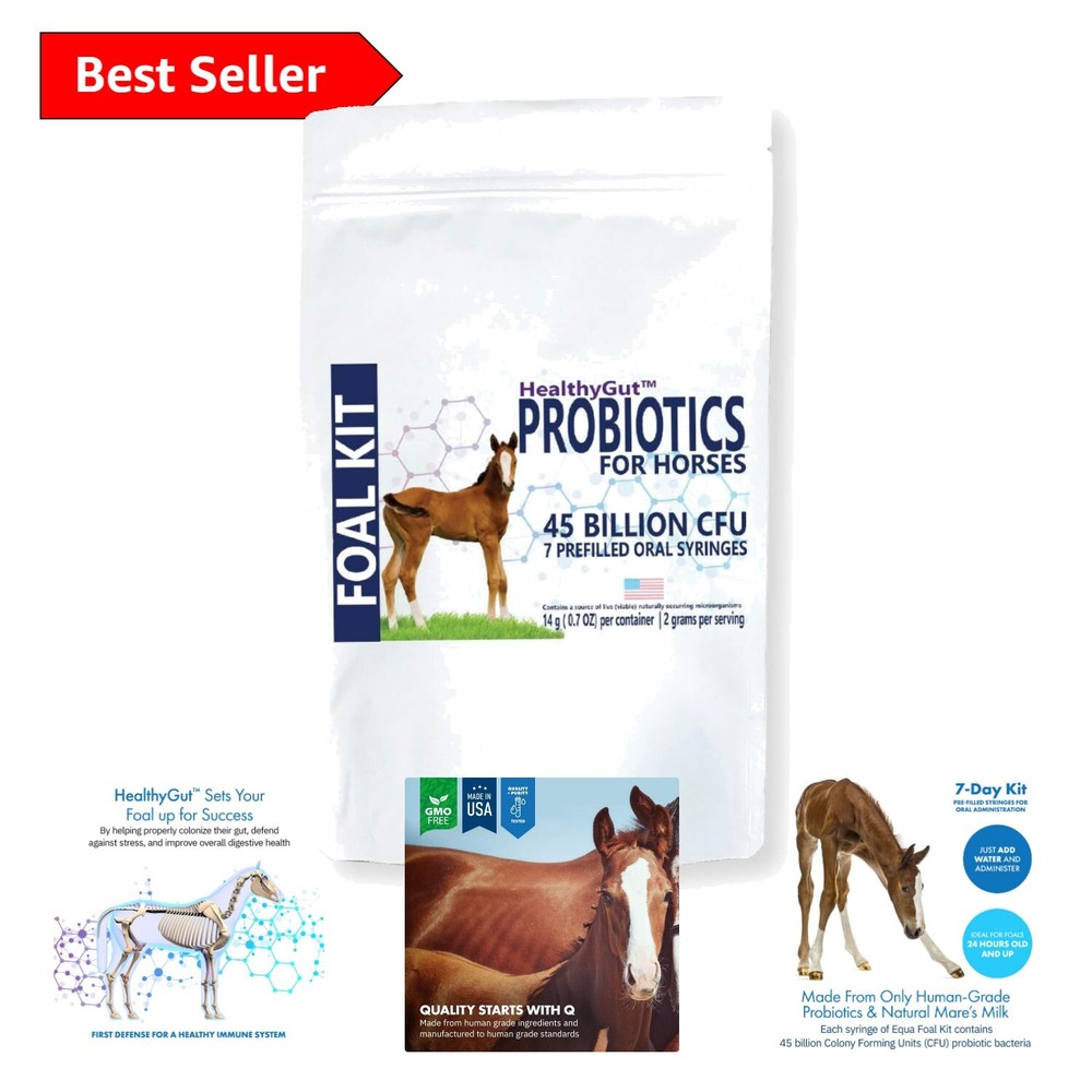 HealthyGut Foal Kit: All-Natural Probiotic Supplement for Foal Digestive Health
