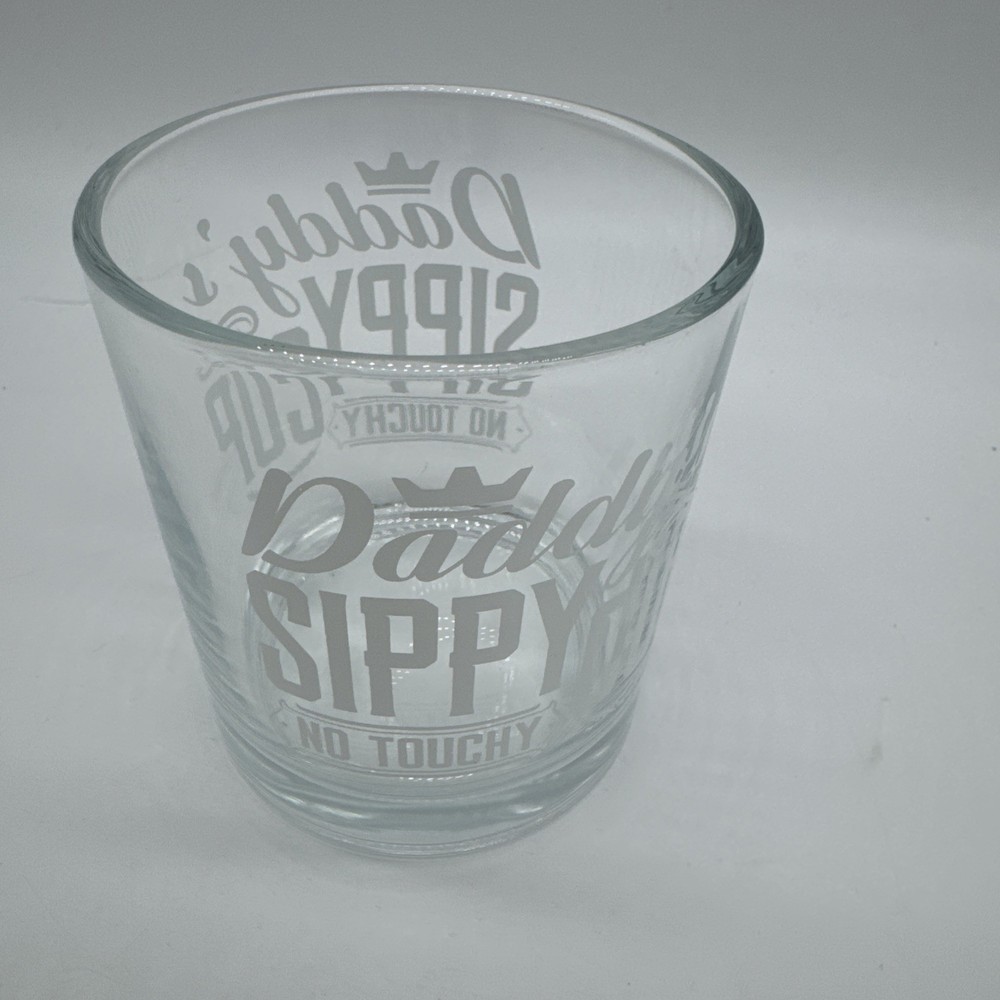 Personalized Whiskey Glass for Dad - Funny Fathers Day Gift Idea Daddy's Sippy Cup-image