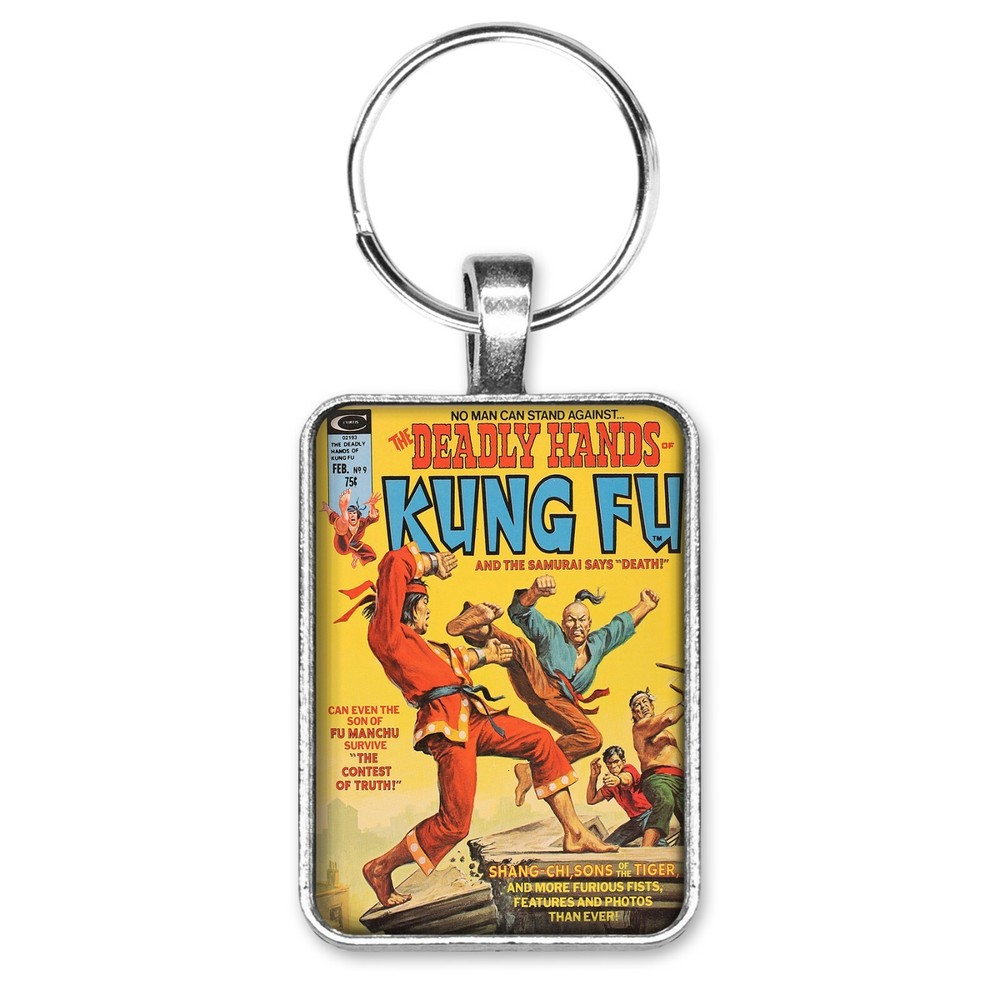THE DEADLY HANDS of KUNG-FU #9 PAINTED COVER ART Key Ring or Necklace COMIC BOOK