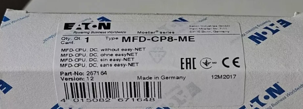 New EATON MOELLER MFD-CP8-ME Power Supply
