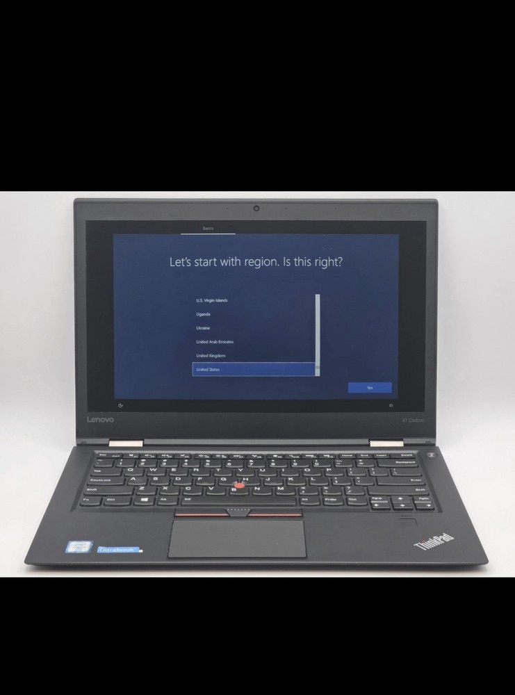 Lenovo Thinkpad X1 Carbon 8GB RAM 256GB SSD Windows 8.1 Widescreen Display