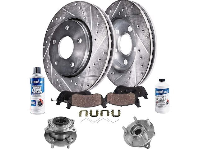 For Kia Optima Brake Pad and Rotor and Wheel Hub Kit Detroit Axle 54984HSWJ