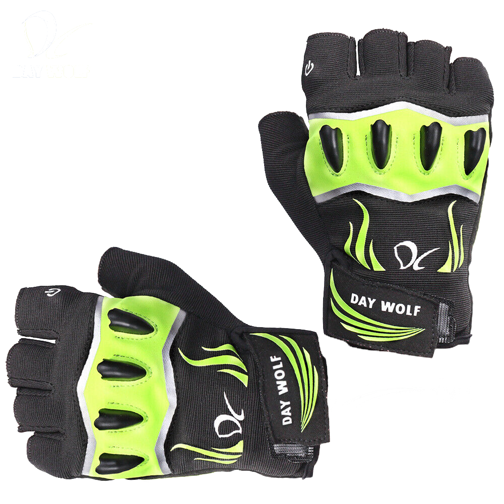 Finger Glove with LED Light Flashlight Tools for Men Cycling Gloves Half Finger